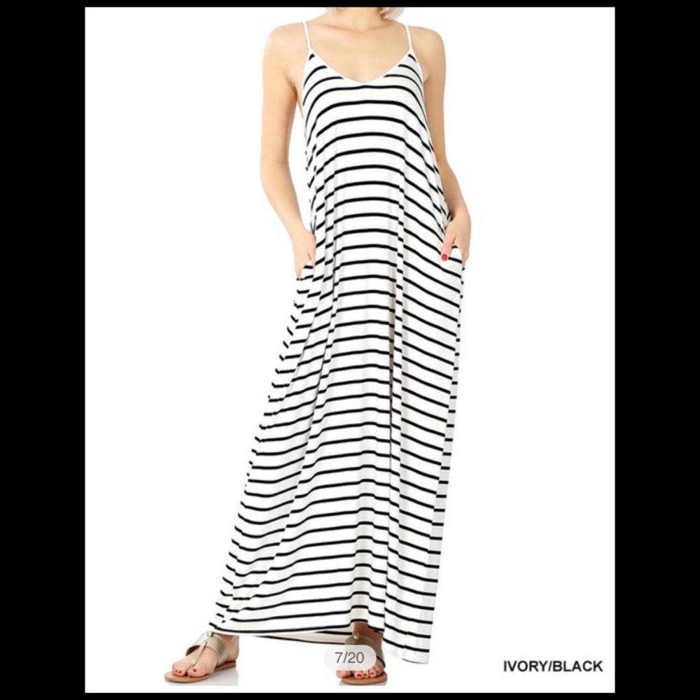 Stripe Maxi Dress